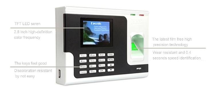 Attendance mangement  system with fingerprint scanner for time tracking